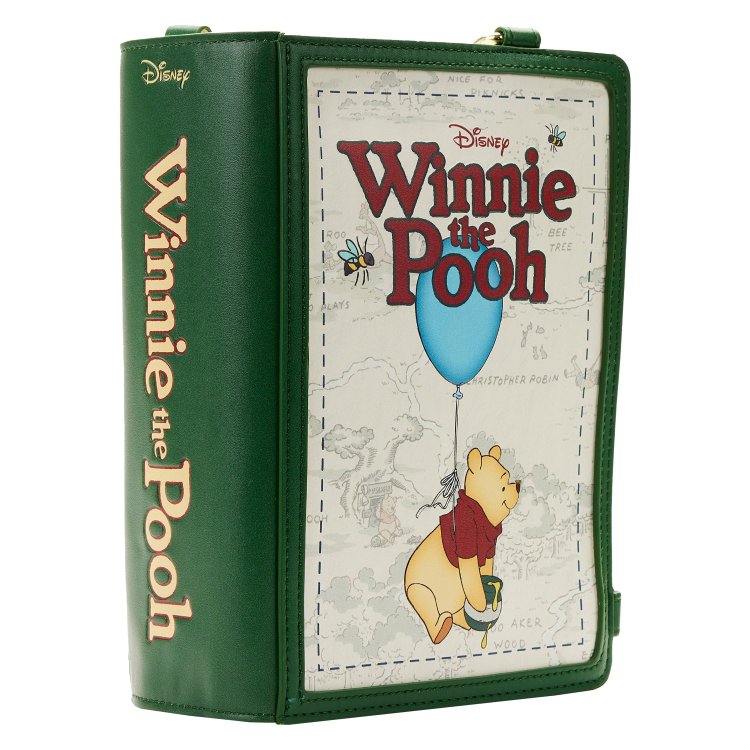 Loungefly Disney Winnie the Pooh Classic Book Convertible Crossbody Bag