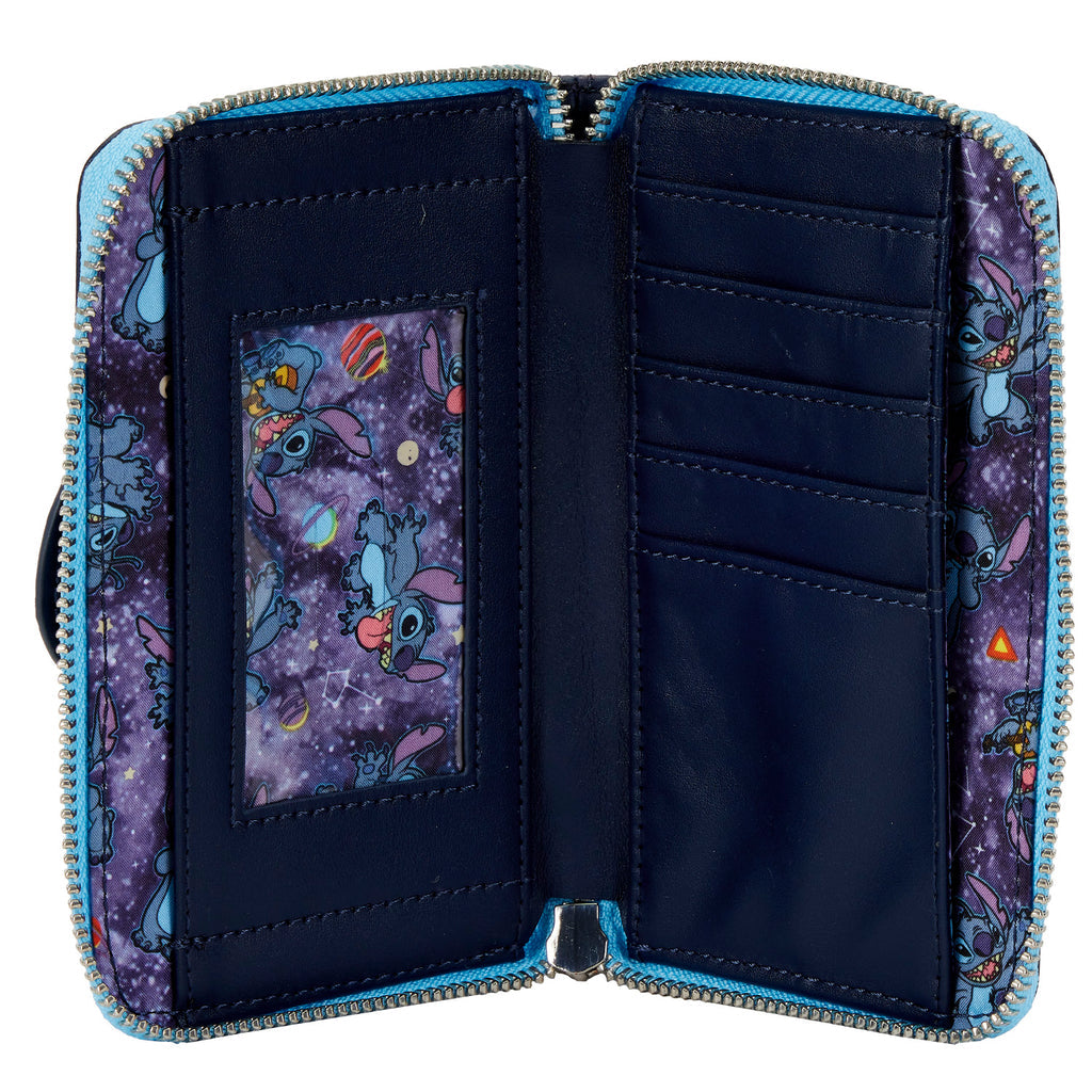 Loungefly Disney Stitch Gamer Mini Zip Wallet GameStop Exclusive