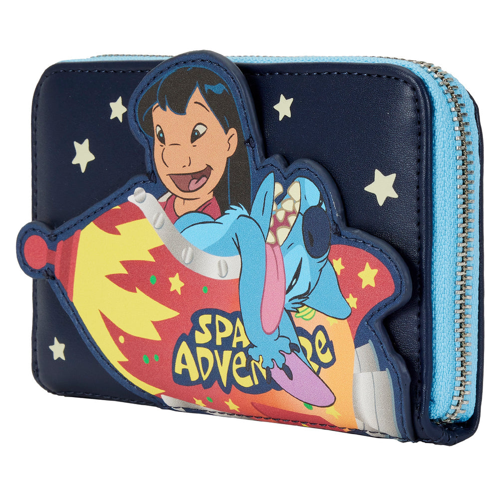 Loungefly Disney Lilo and Stitch Space Adventure Ziparound Wallet