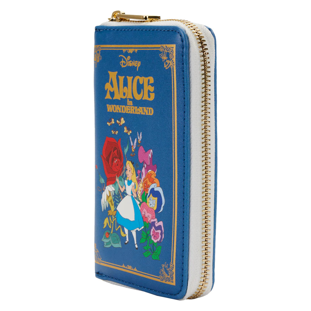 Alice in Wonderland Aces of Hearts Zip Around Wallet