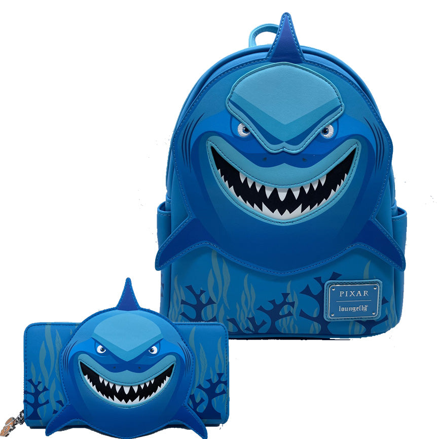 Loungefly Pixar Finding Nemo Bruce Cosplay Backpack & Wallet Set (Exclusive)