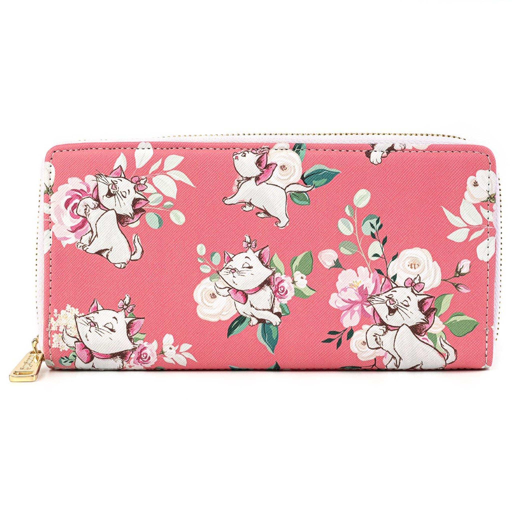 Loungefly Disney Marie Pink Floral All-Over-Print Wallet (Exclusive)