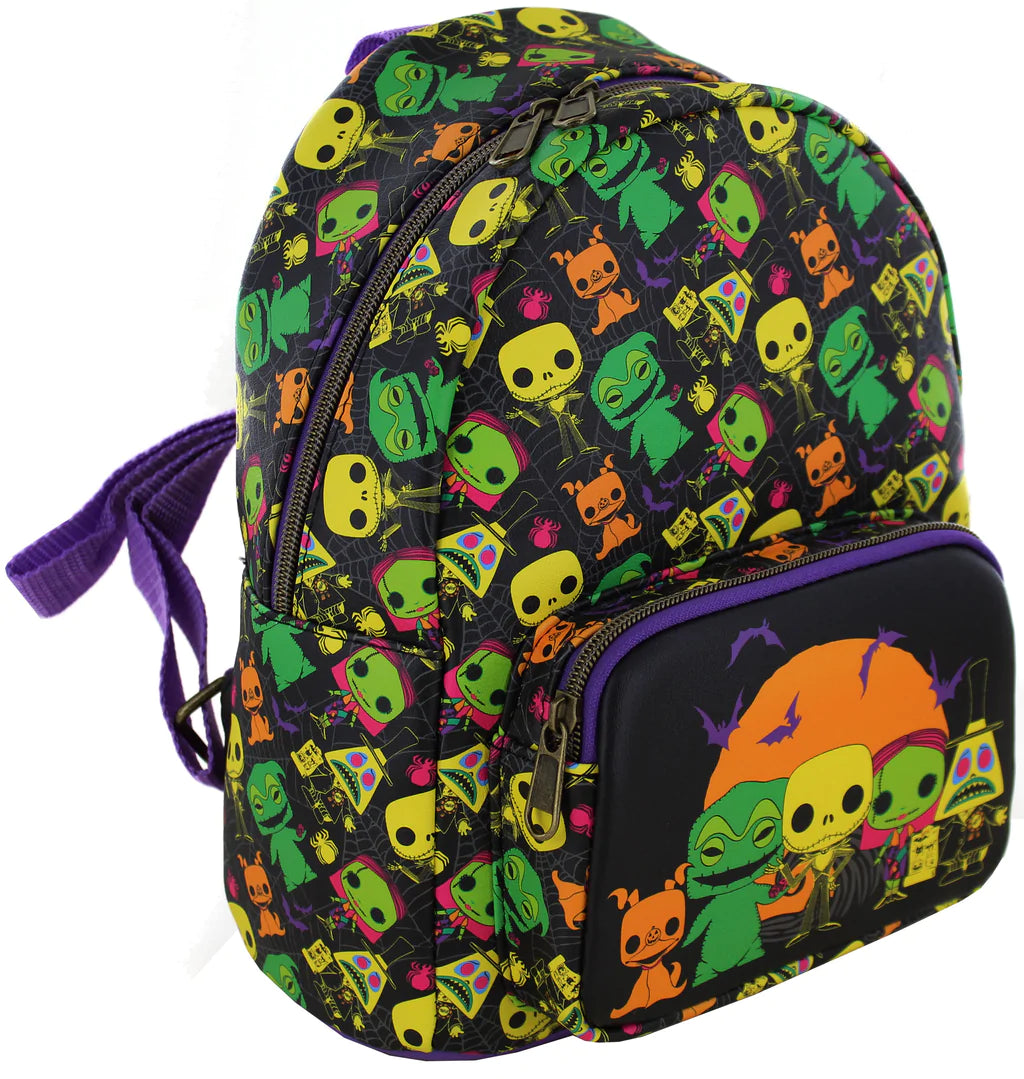Loungefly The Nightmare Before Christmas Blacklight Print Mini-Backpack